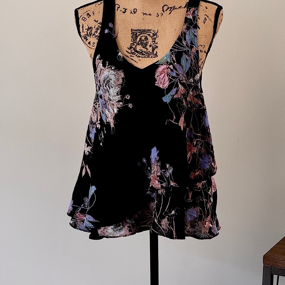 Free People Black Sleeveless Top